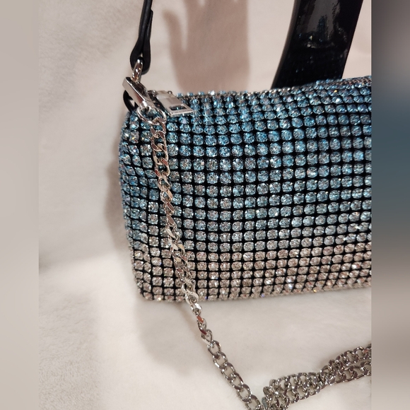 Madison West Rhinestone Chain Crossbody Purse - Picture 2 of 9